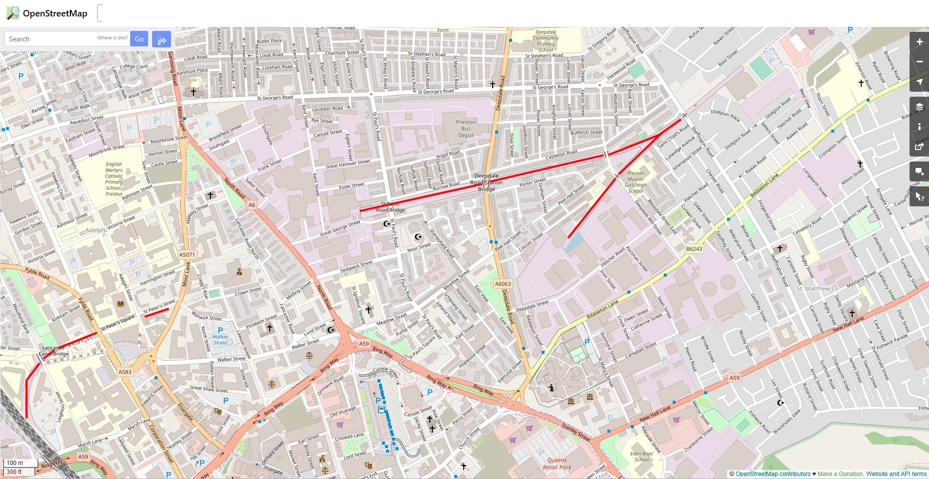 Preston to Longridge